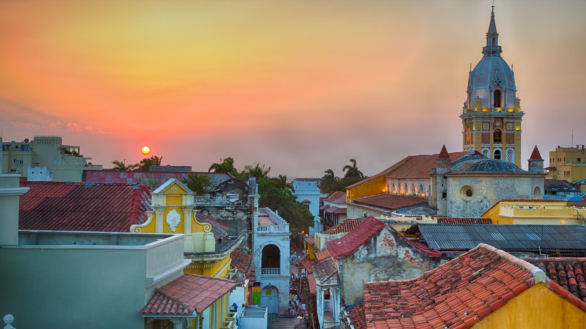 Cartagena de Indias al atardecer